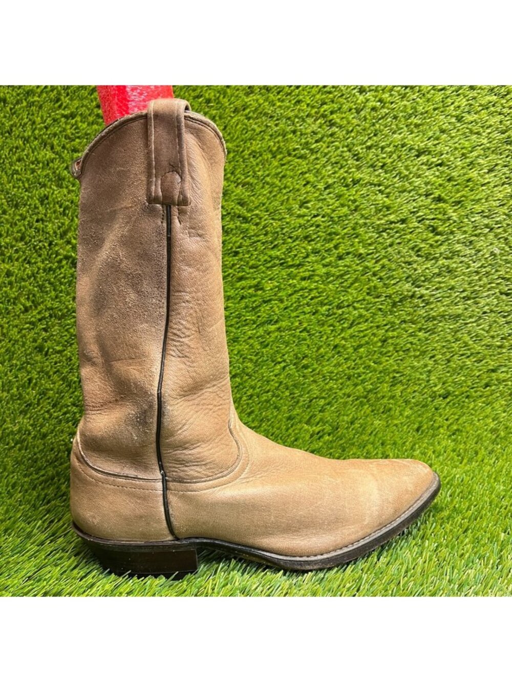 J. Chisholm Mens Size 10.5 Brown‎ Classic Outdoor Leather Western Cowboy Boots